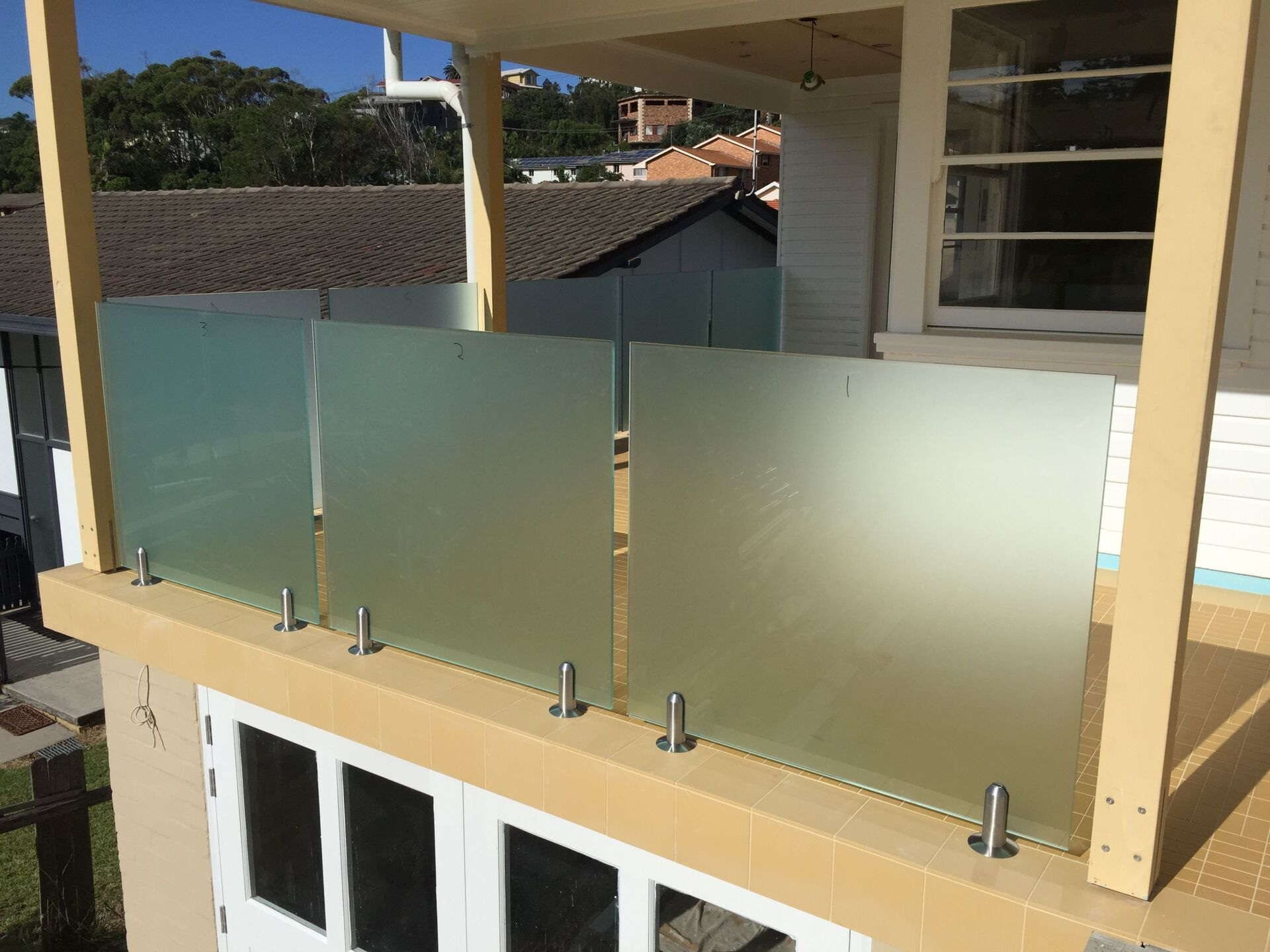 Frosted Glass Balustrading