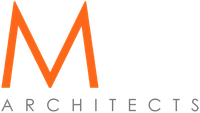 a logo for a company called m architects