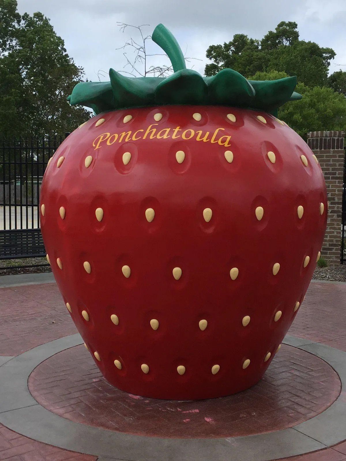Strawberry Statue in Ponchatoula
