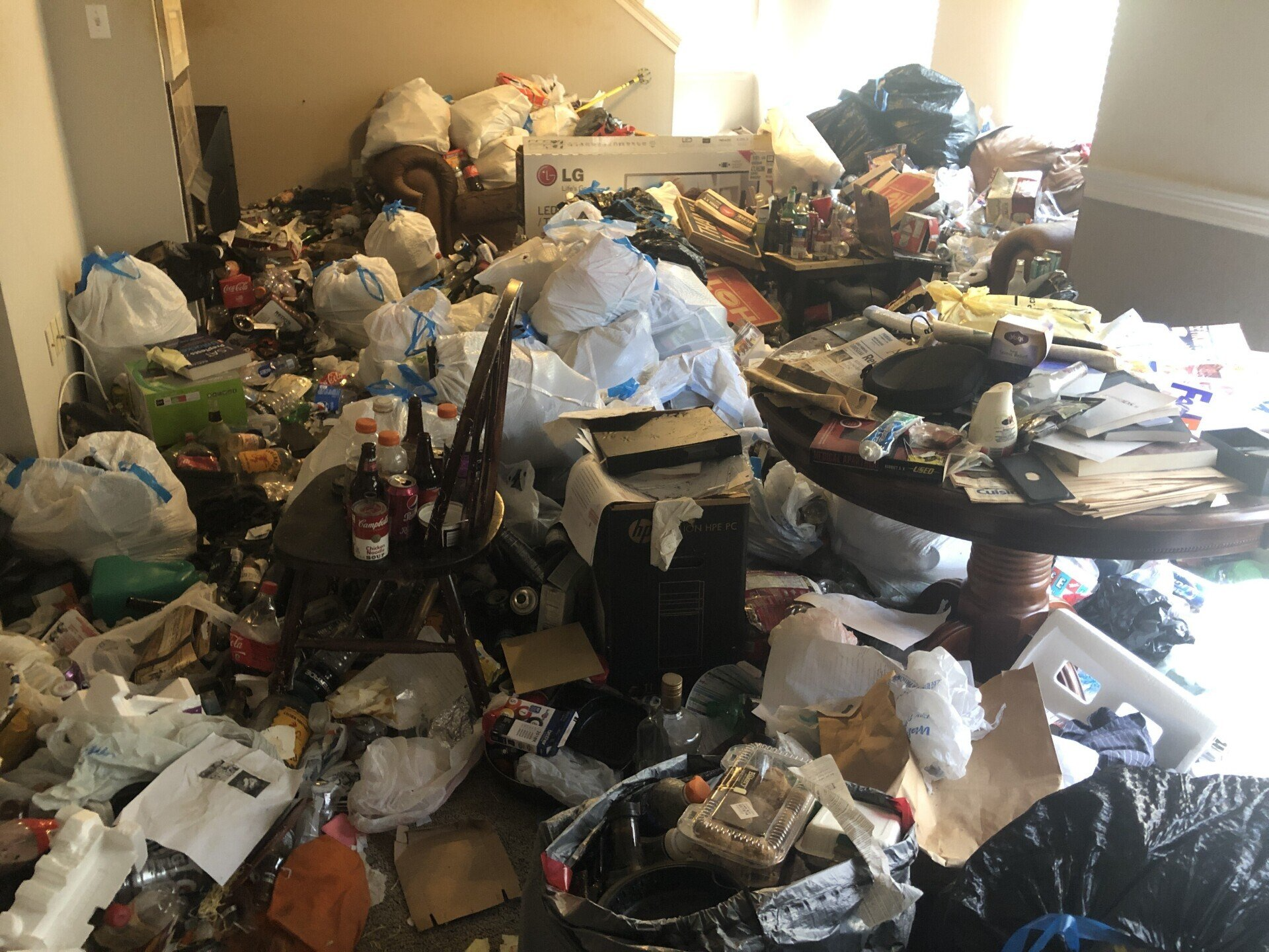 Cleanout hoarding property