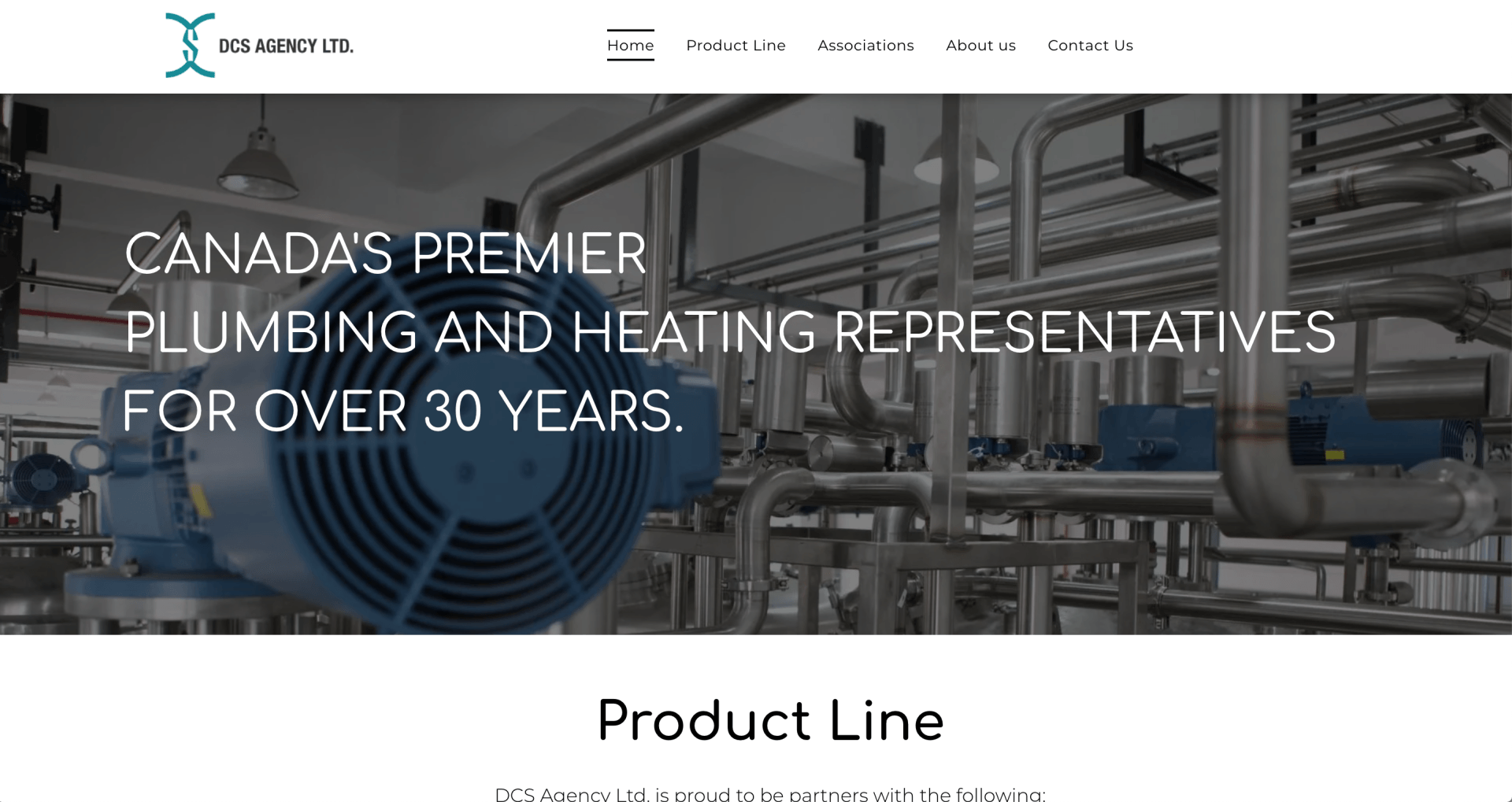 A website for canada 's premier plumbing and heating representatives for over 30 years.