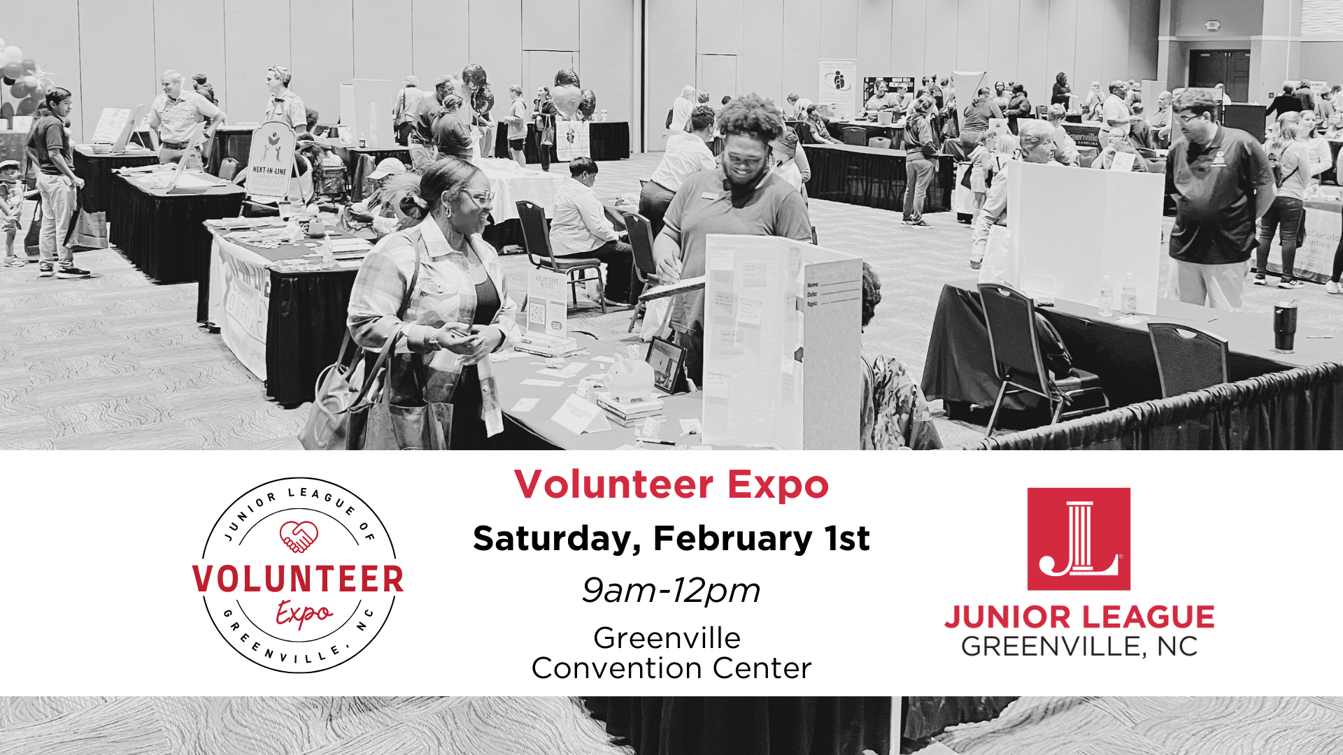 Volunteer Expo Saturday, February 1st, 9am-12pm, Greenville Convention Center