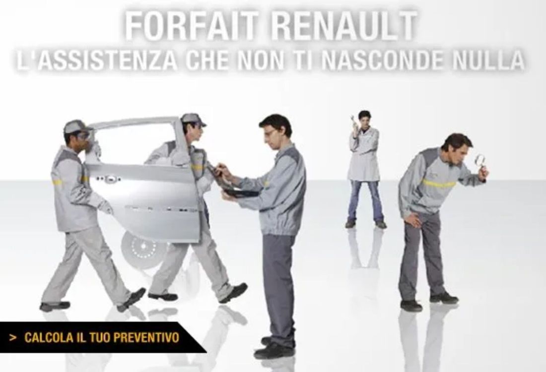 rappresentazione servizio di assistenza auto Renault
