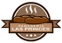 Logotipo de Panadería Las Príncipes. Marrón y beige con pan, vapor y el texto