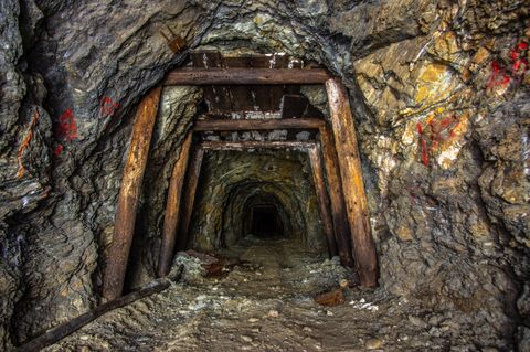 ONE OF MANY ABANDONED GOLD AND SILVER MINES