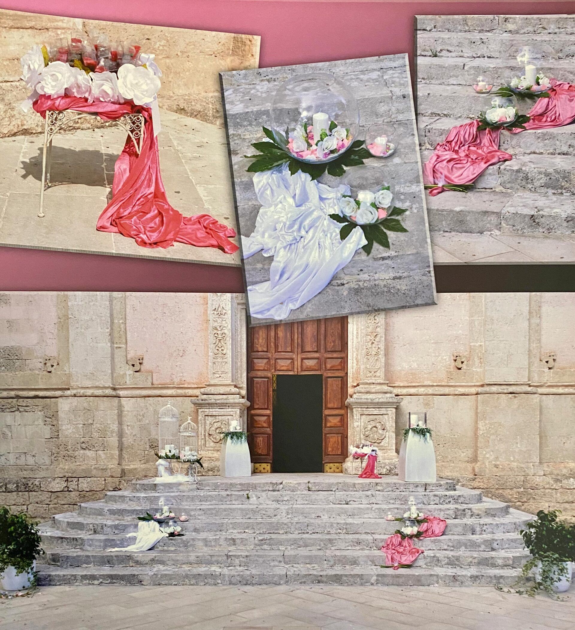 allestimento matrimonio esterno chiesa