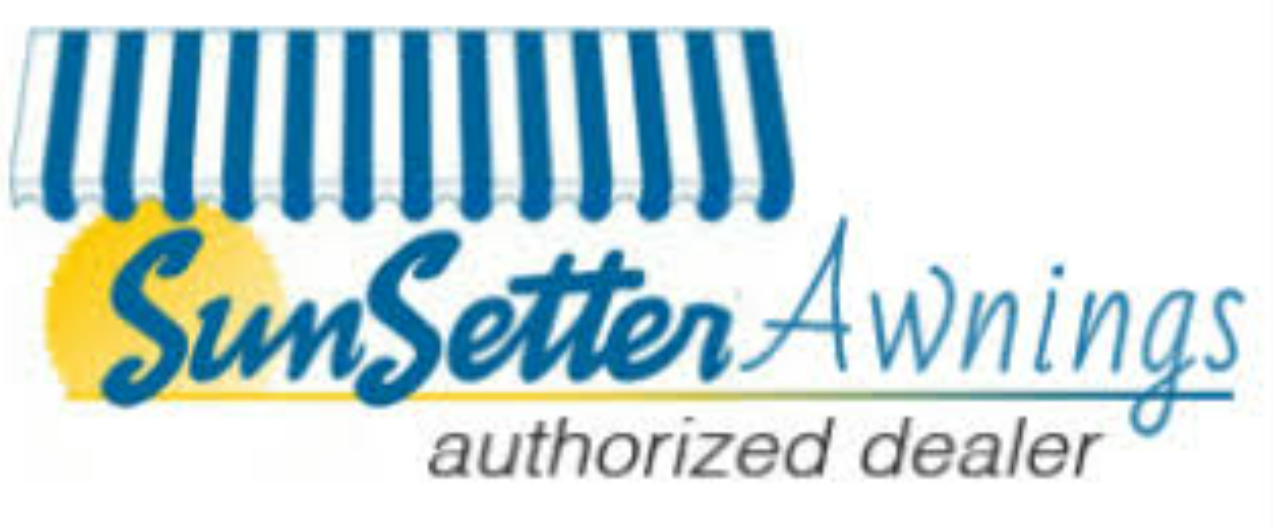 SunSetter logo with yellow sun, blue text