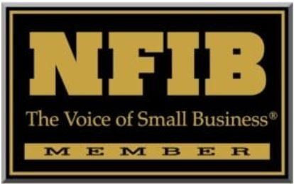 NFIB logo in gold and black,