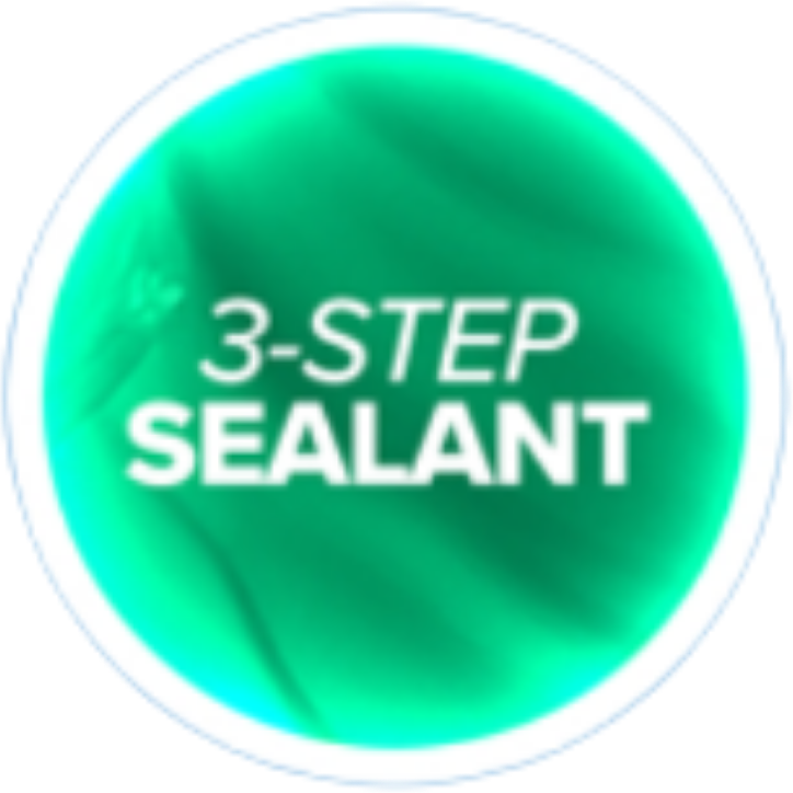 A circular, bright green graphic featuring the white text 