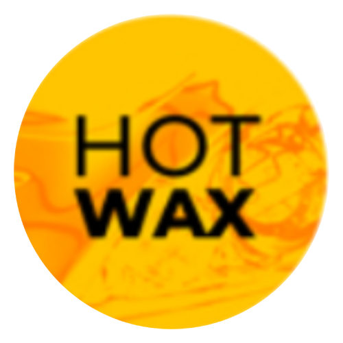 A yellow circular icon featuring the text 