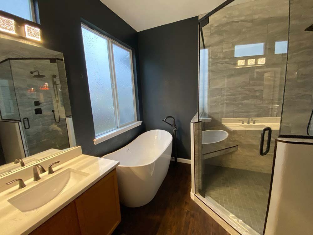 Heated Floors, Tub To Shower Conversions, Grout Free, Countertops, Cabinets, steam showers, Tile, Whole Wall Marble Shower Surrounds, Build A Bath & Kitchen