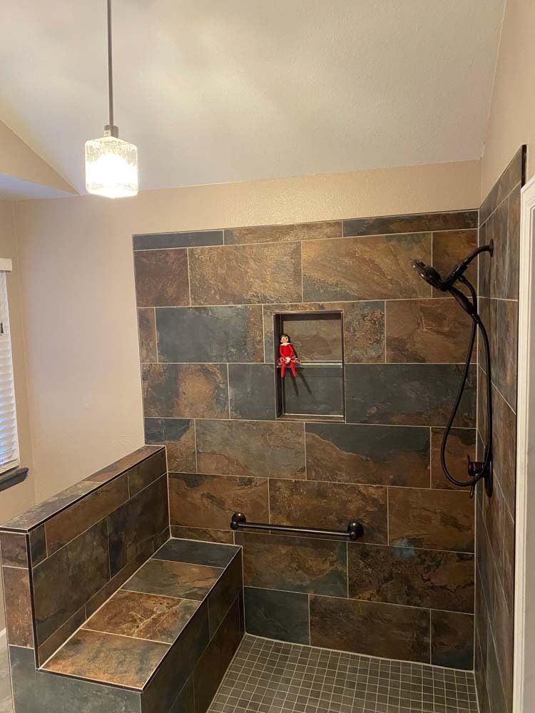 Heated Floors, Tub To Shower Conversions, Grout Free, Countertops, Cabinets, steam showers, Tile, Whole Wall Marble Shower Surrounds, Build A Bath & Kitchen