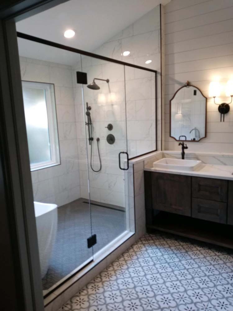 Heated Floors, Tub To Shower Conversions, Grout Free, Countertops, Cabinets, steam showers, Tile, Whole Wall Marble Shower Surrounds, Build A Bath & Kitchen