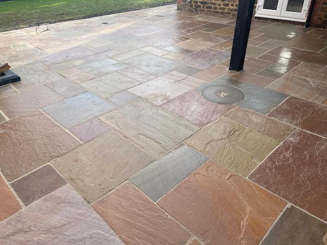 Natural Stone Patio specialists Rosendale Paving & Landscaping Leamington Spa
