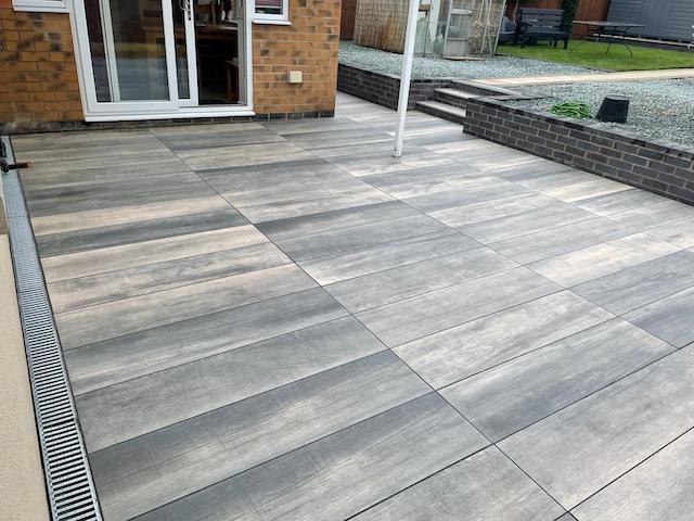 Porcelain Patio specialists Rosendale Paving & Landscaping Leamington Spa