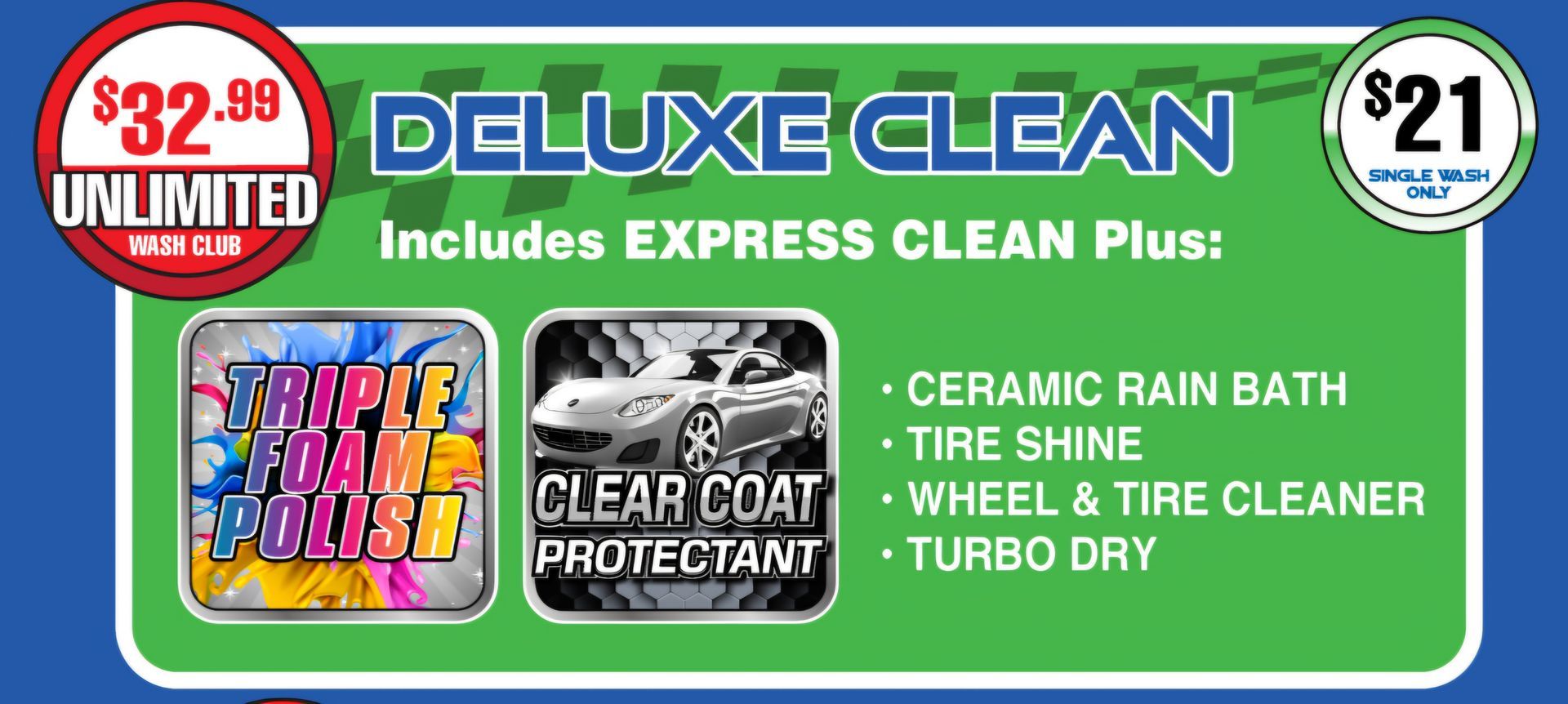 Deluxe Clean Ceramic Car Wash at Clean Finish Car Wash in Pineville, LA