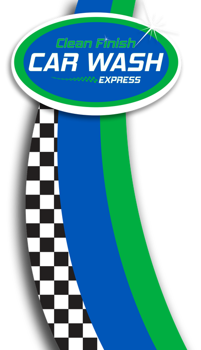 CLEAN FINISH EXPRESS CAR WASH LOGO SIGN