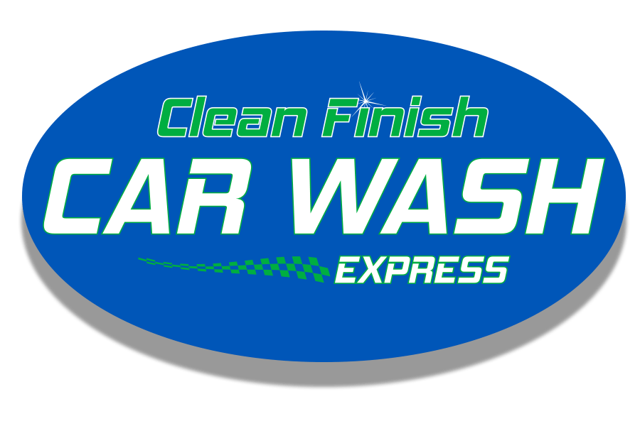 CLEAN FINISH EXPRESS CAR WASH LOGO THE BEST CAR WASH IN PINEVILLE, LA