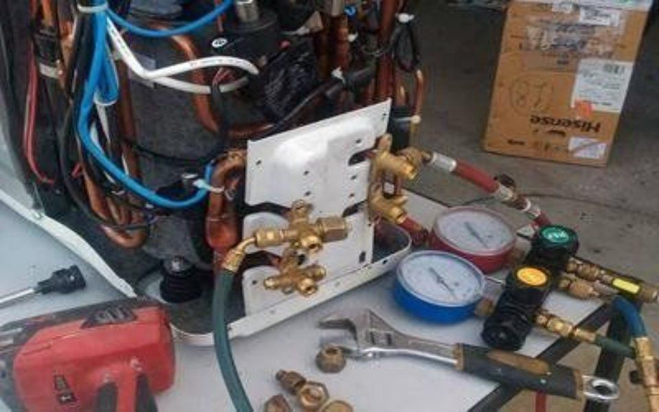 collegamenti impianto di condizionamento