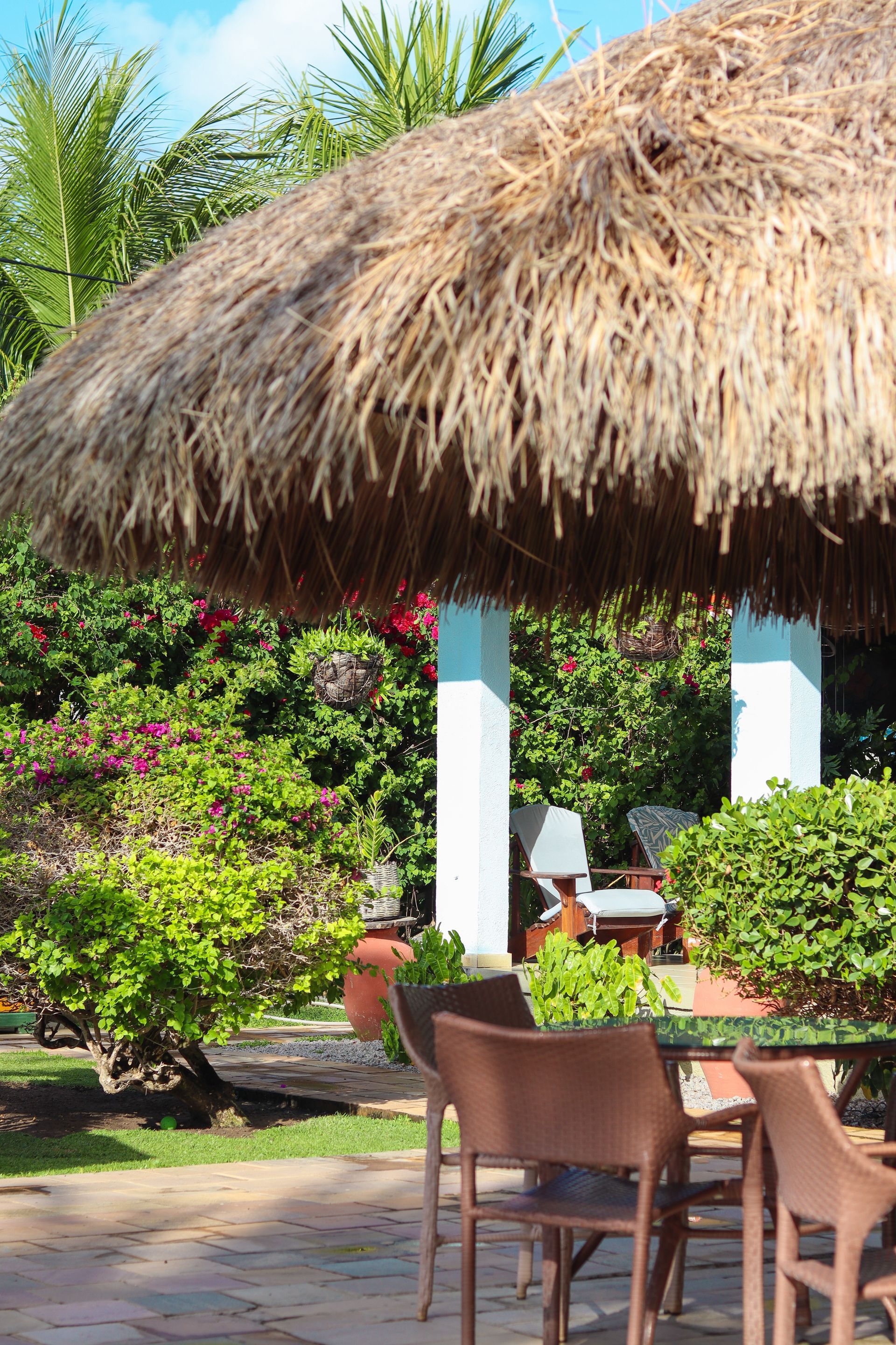 Area externa pousada vivenda oriente