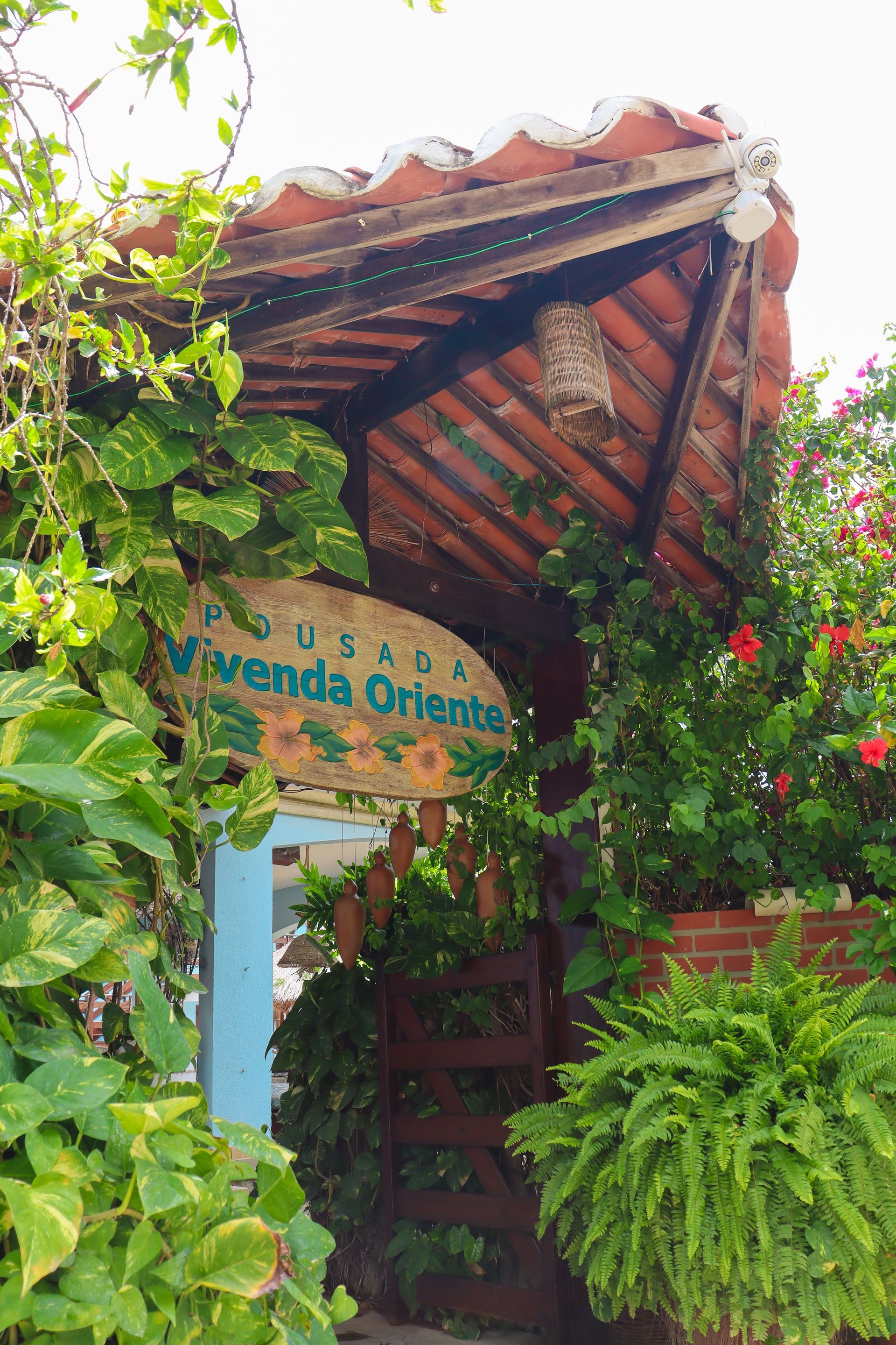 Area externa pousada vivenda oriente