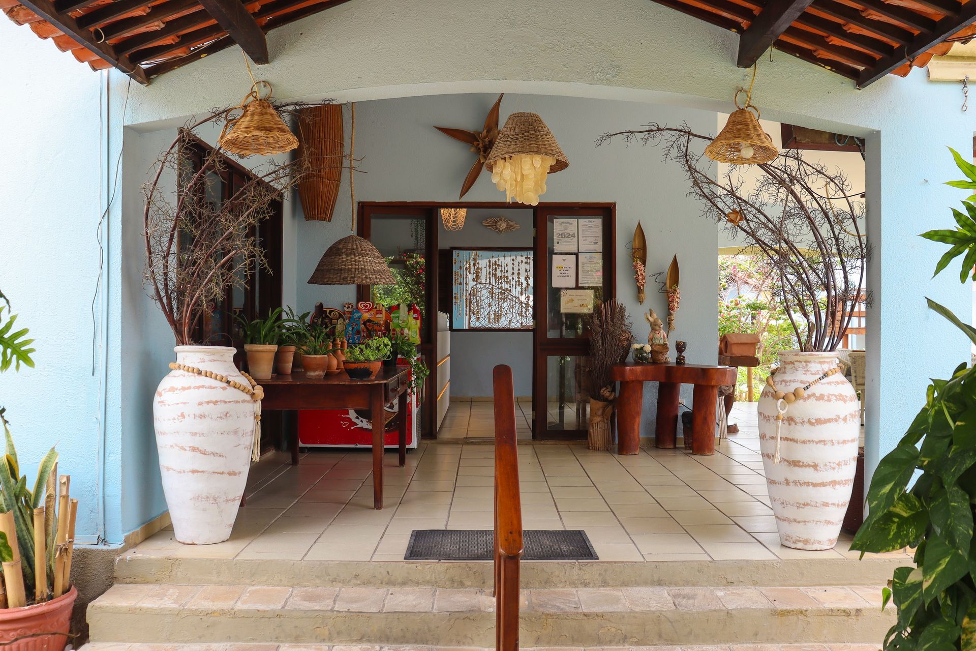 Area externa pousada vivenda oriente