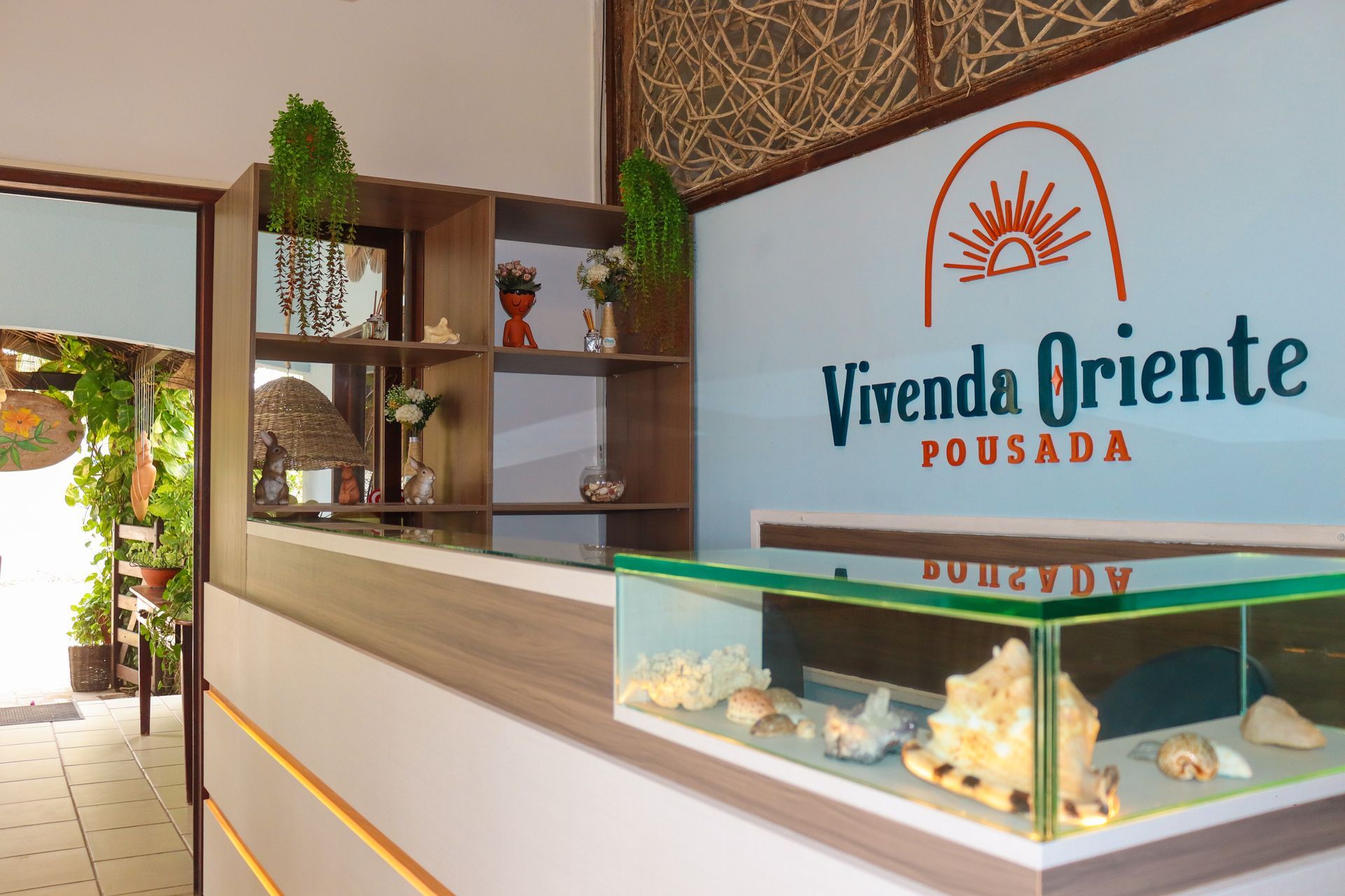 Area externa pousada vivenda oriente