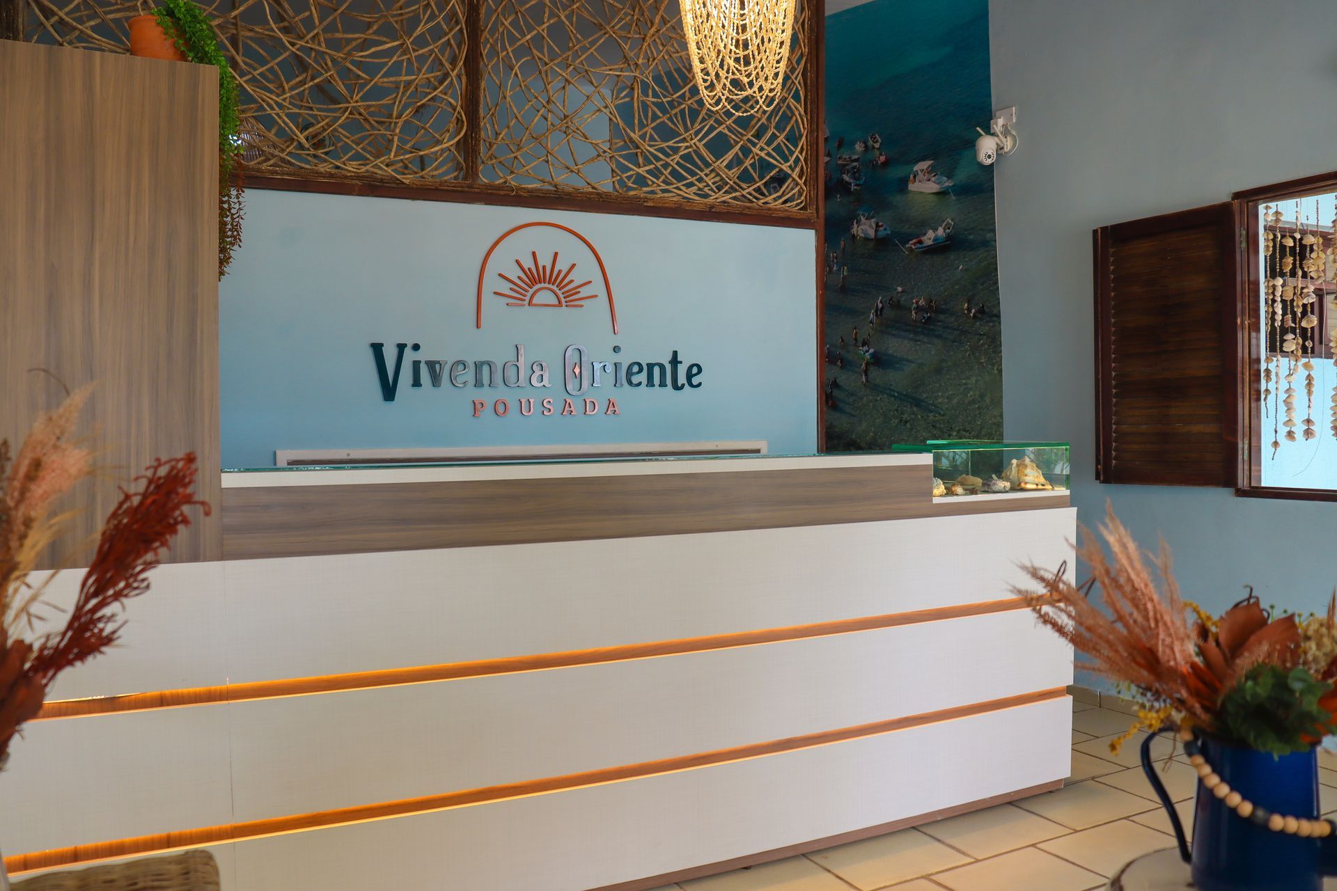 Area externa pousada vivenda oriente