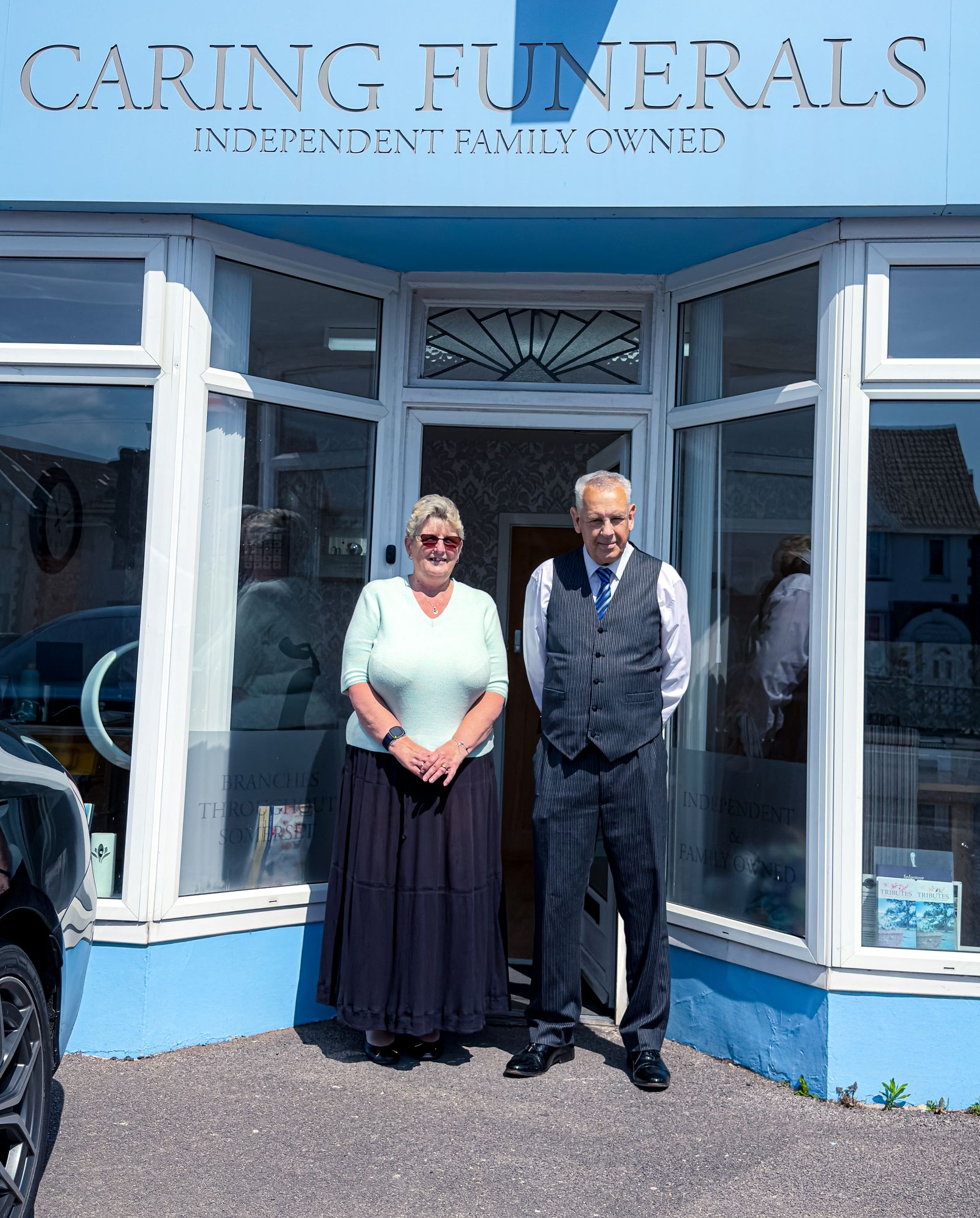 Tony and Sonia, funeral director in weston super mare