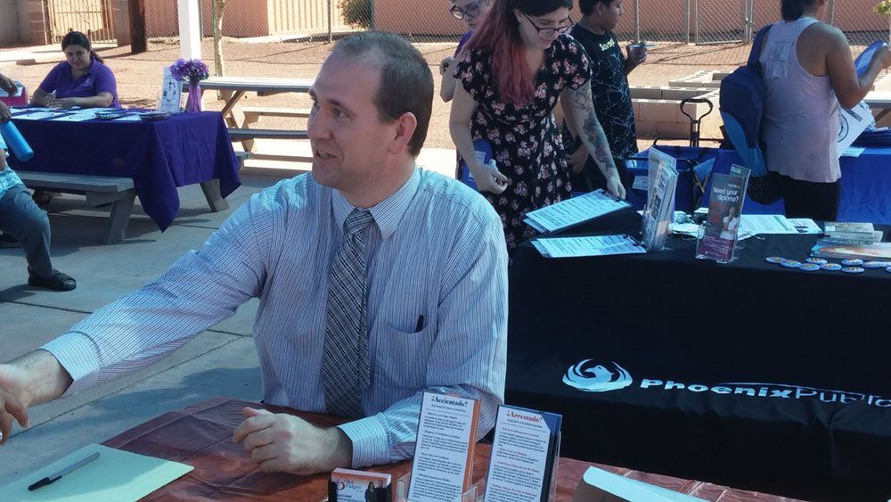 Attorney Benjamin Padget at resource day