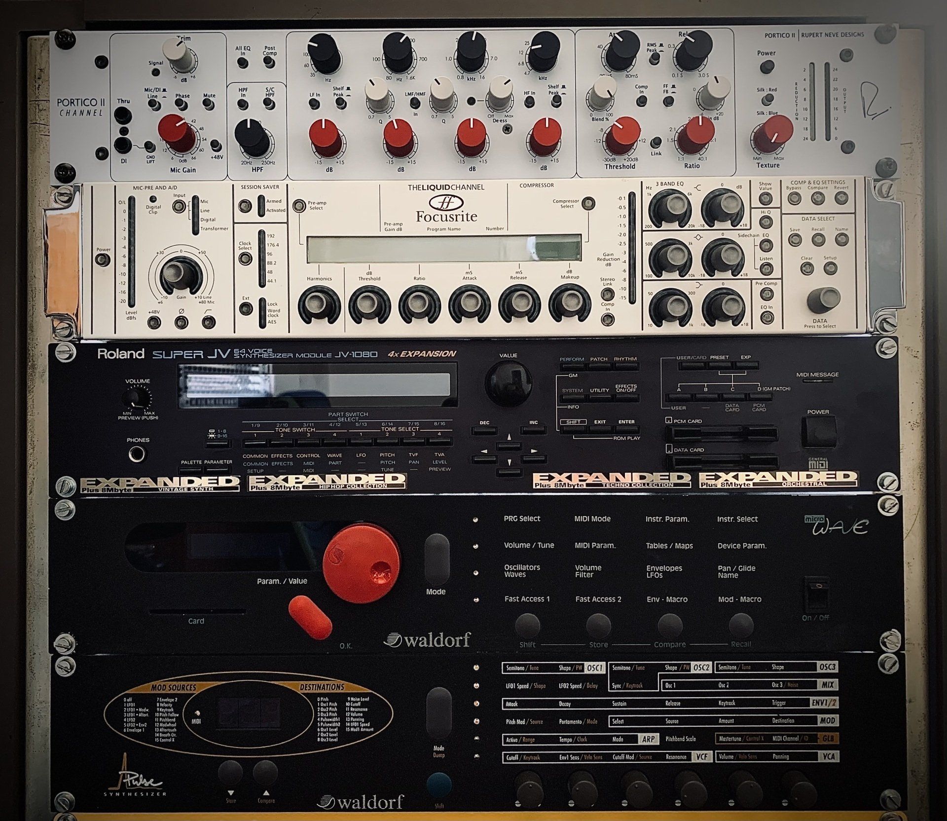 Preamps, Synthesizer, Neve, Oberheim