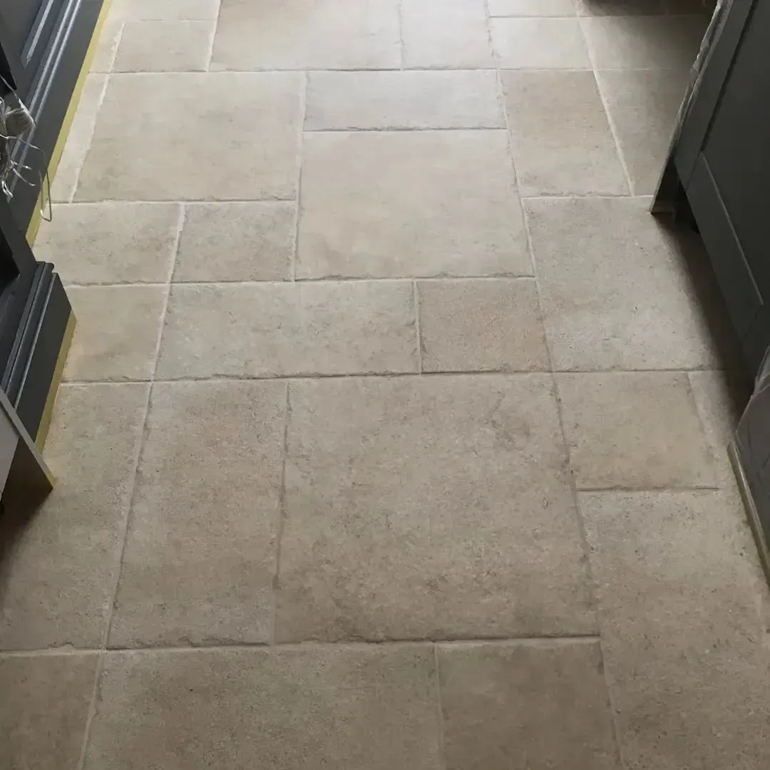 After hardwood flooring installation service.