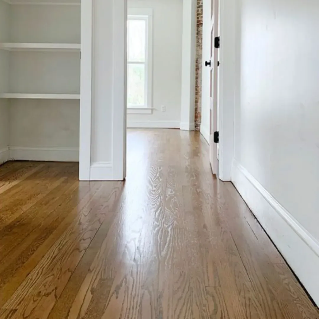 After hardwood floor installation service in Atlanta, Georgia.