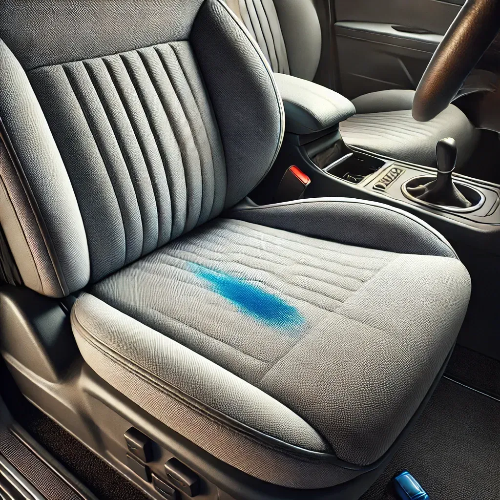 Auto interior paint stain removal and detailing service in Denver, Colorado.