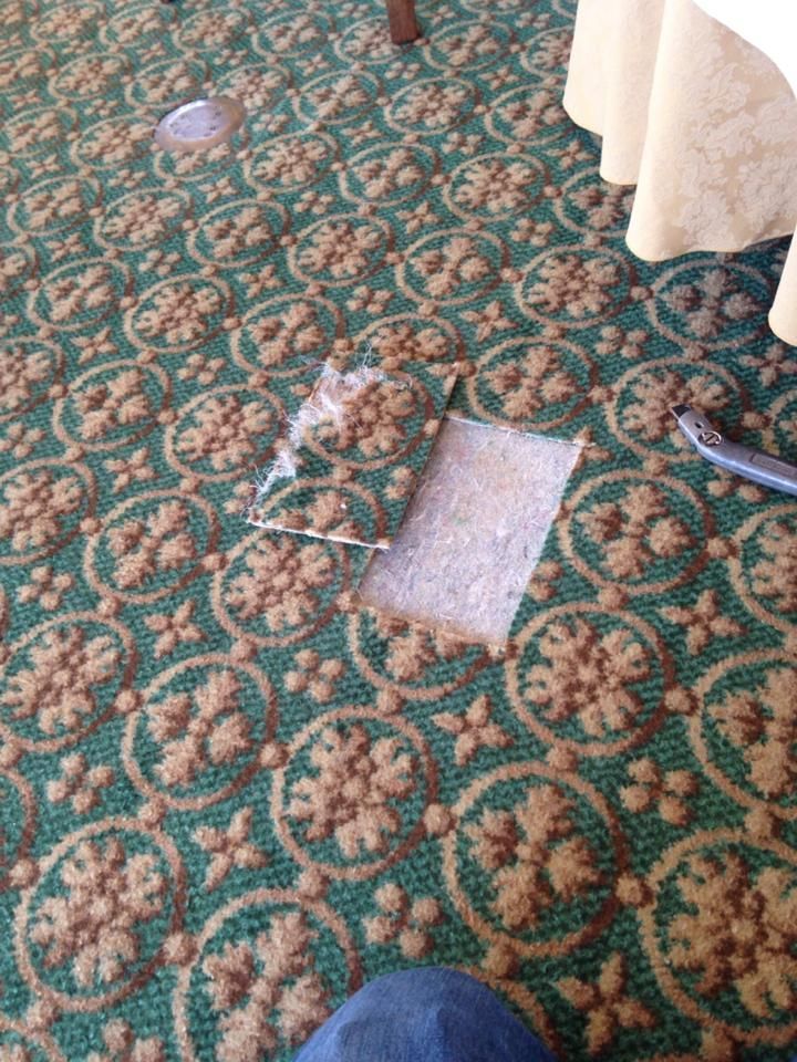 Before carpet installation service.
