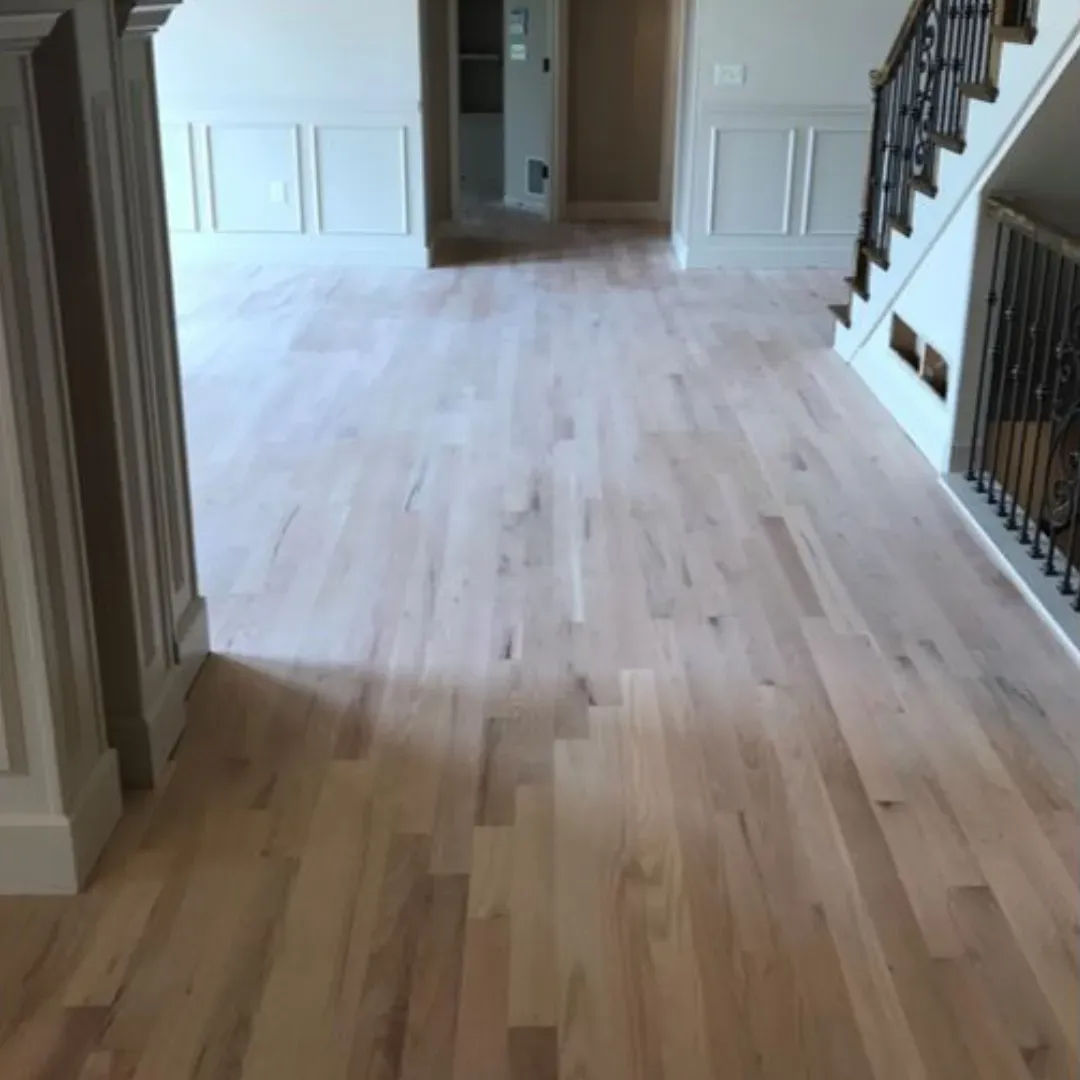 Before wood flooring installation service in Columbus, Ohio.