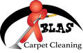 Blas Carpet - red figure holding airflow wand logo.