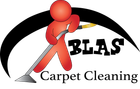 Blas Carpet - red figure holding airflow wand logo.