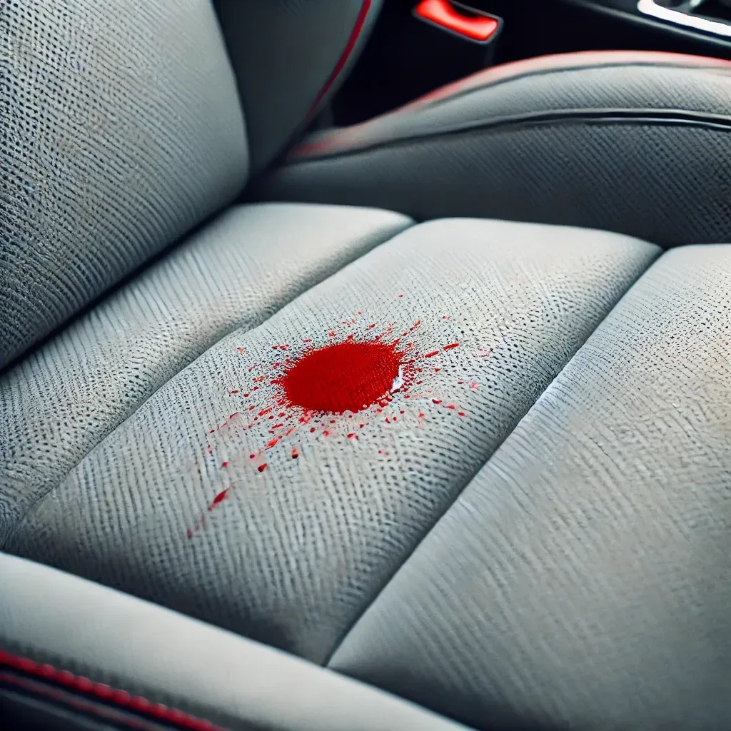 Car interior paint stain removal and cleaning service in Columbus, Ohio.