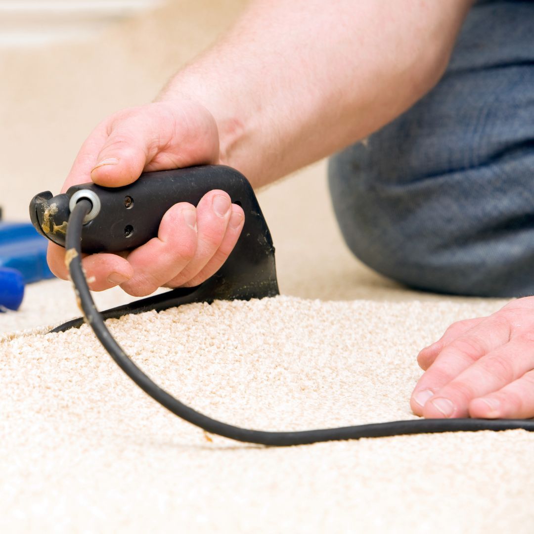 Carpet seaming repair service.