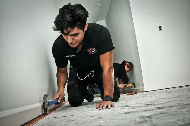 Color stain removal and steam carpet cleaning service.