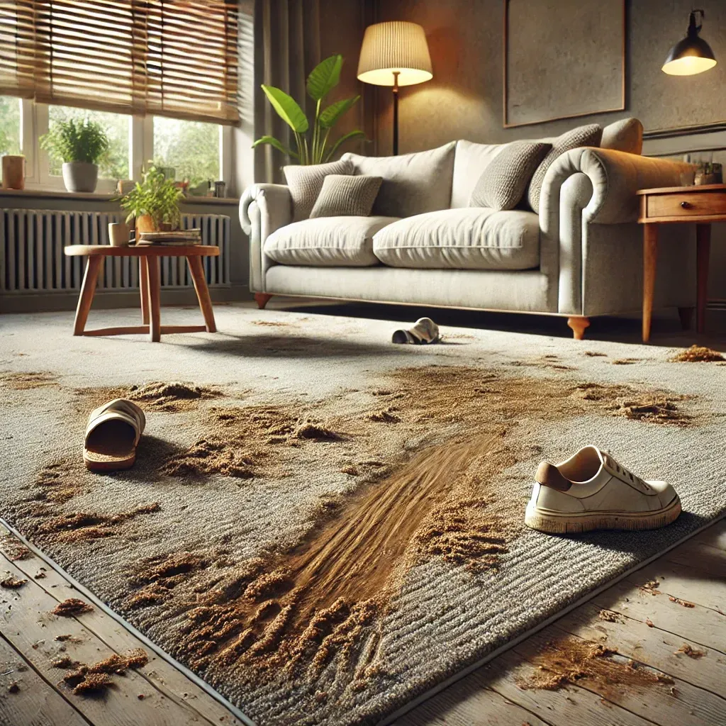 Dirt stain removal and carpet cleaning service in Denver, Colorado.