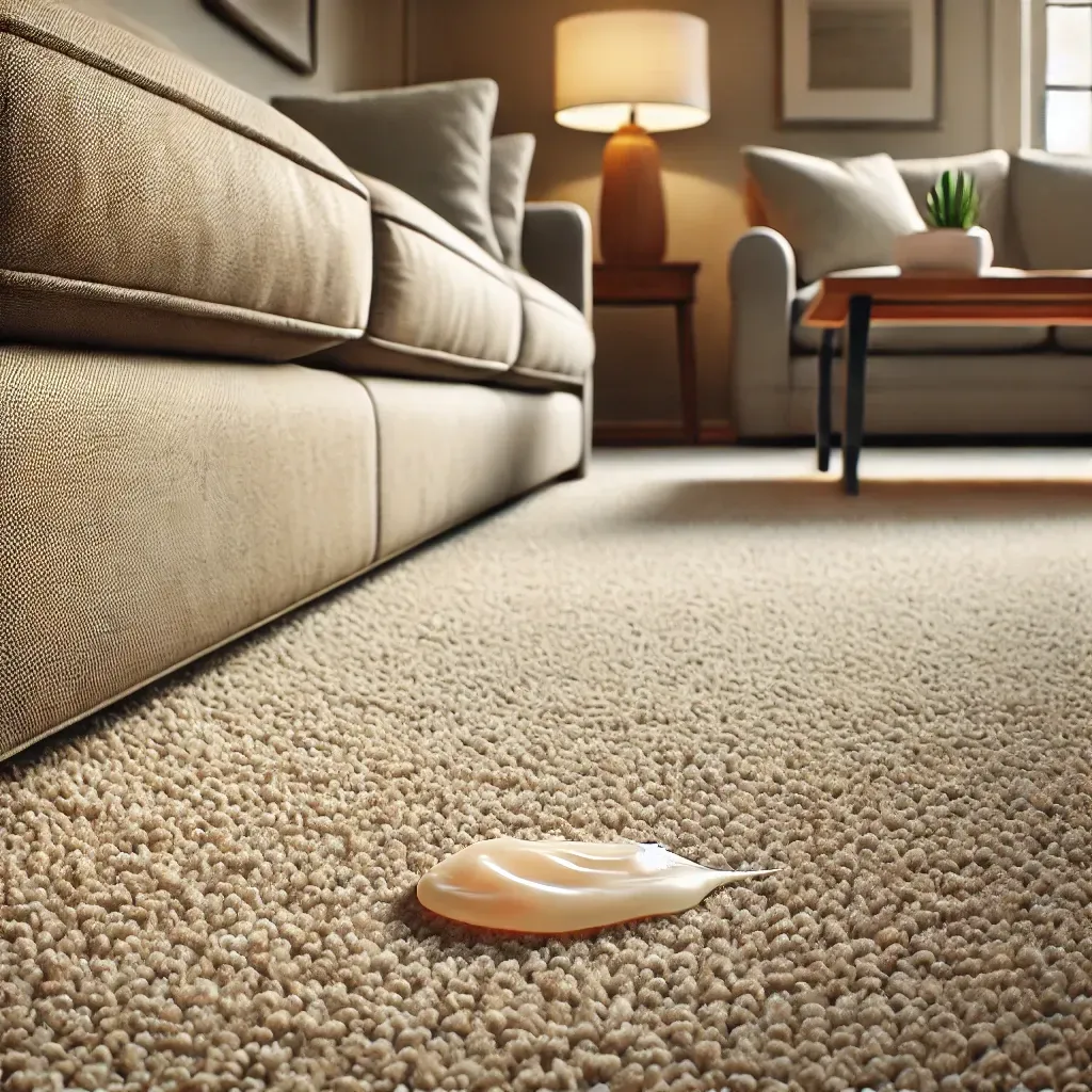 Gum stain removal and carpet cleaning service in Denver, Colorado.