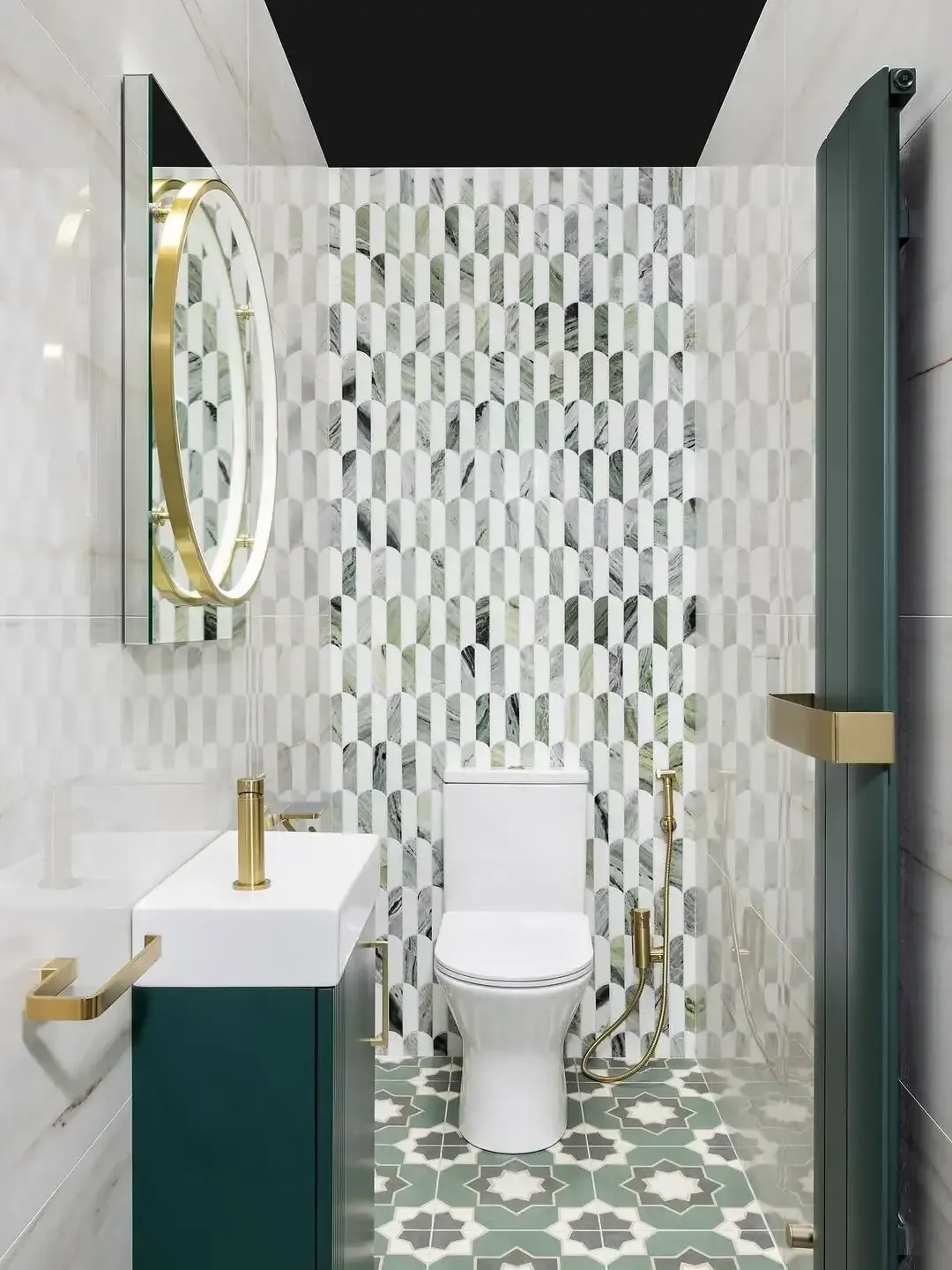 Expertly installed textured and patterned tile floor installation service.