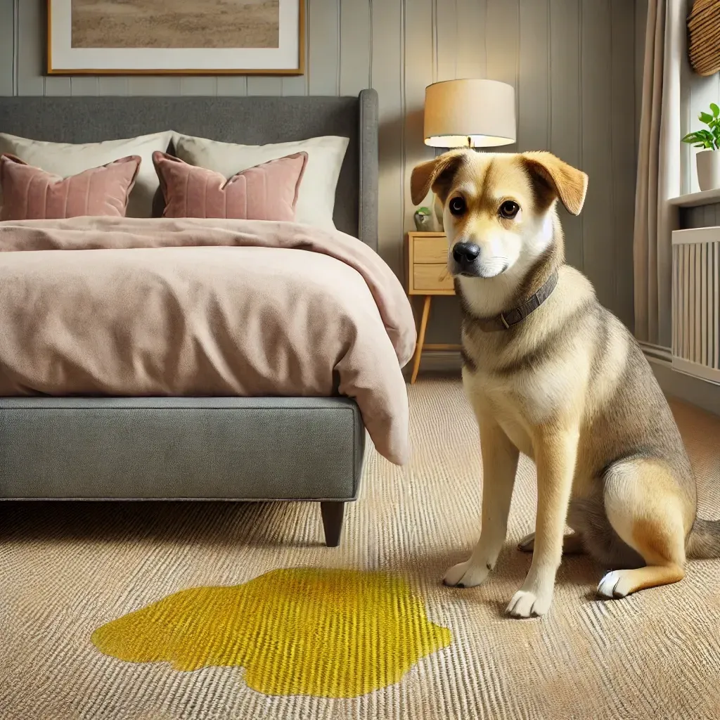 Pet stain removal and steam carpet cleaning service.