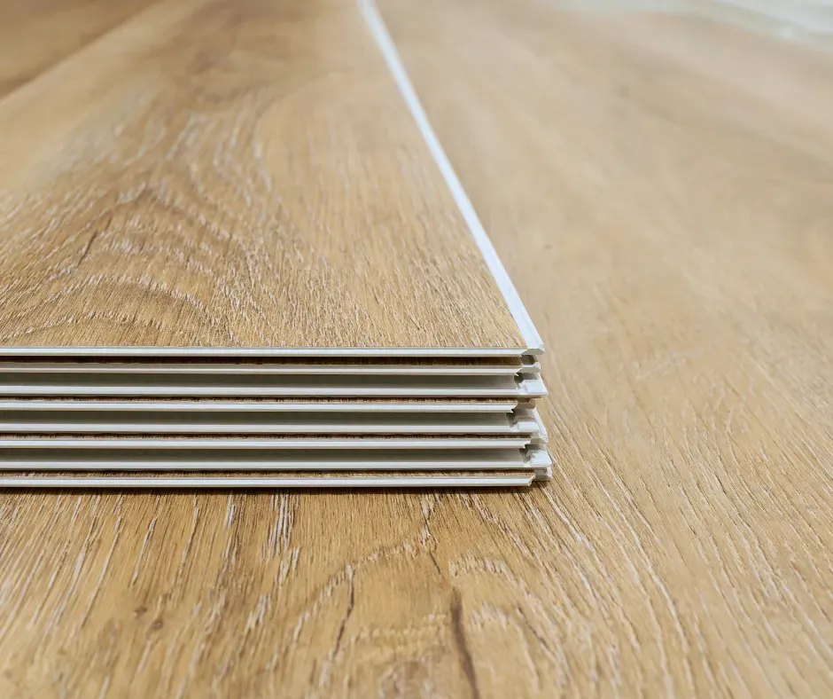 Solid hardwood flooring installation service.