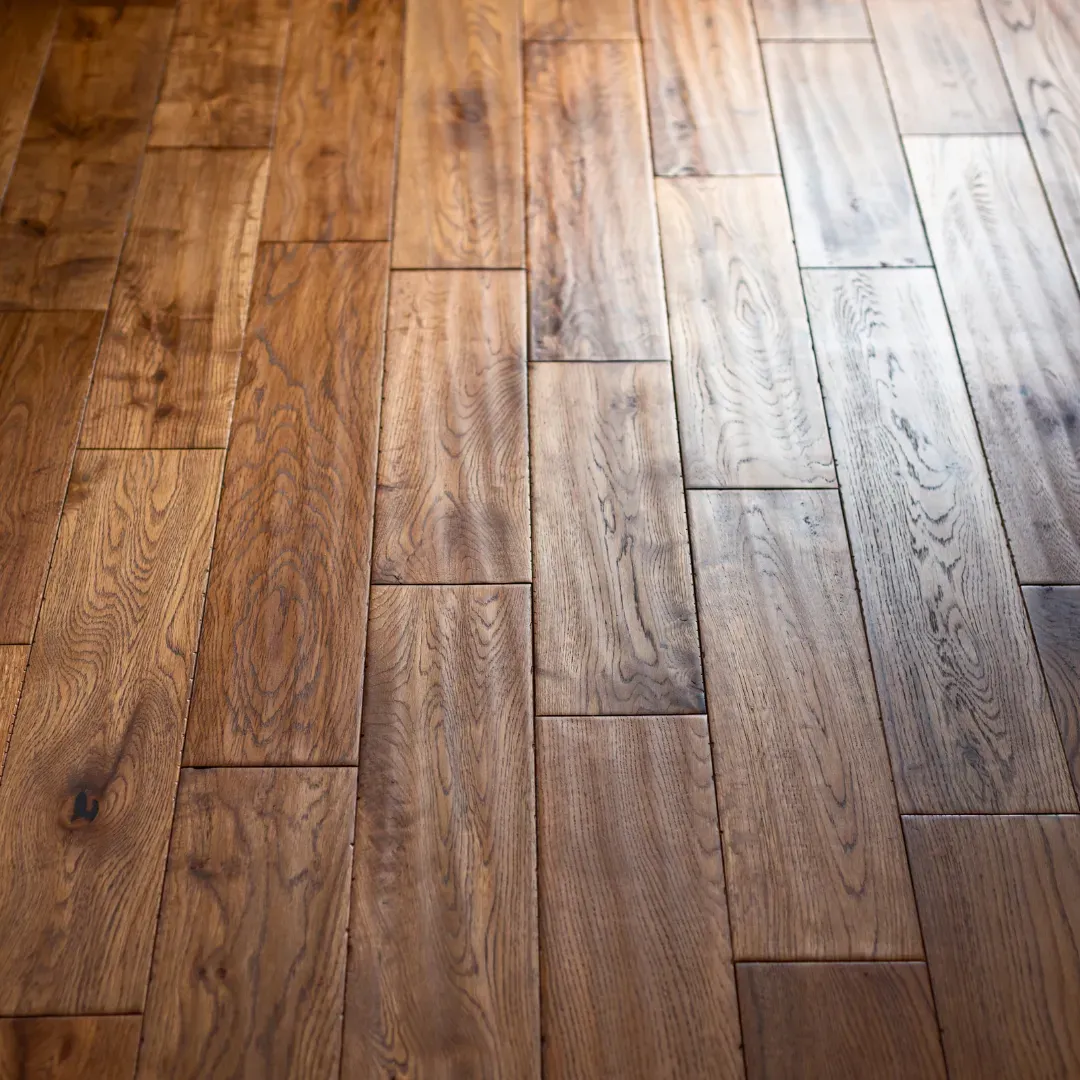 Solid hardwood flooring installation service in Columbus, Ohio.