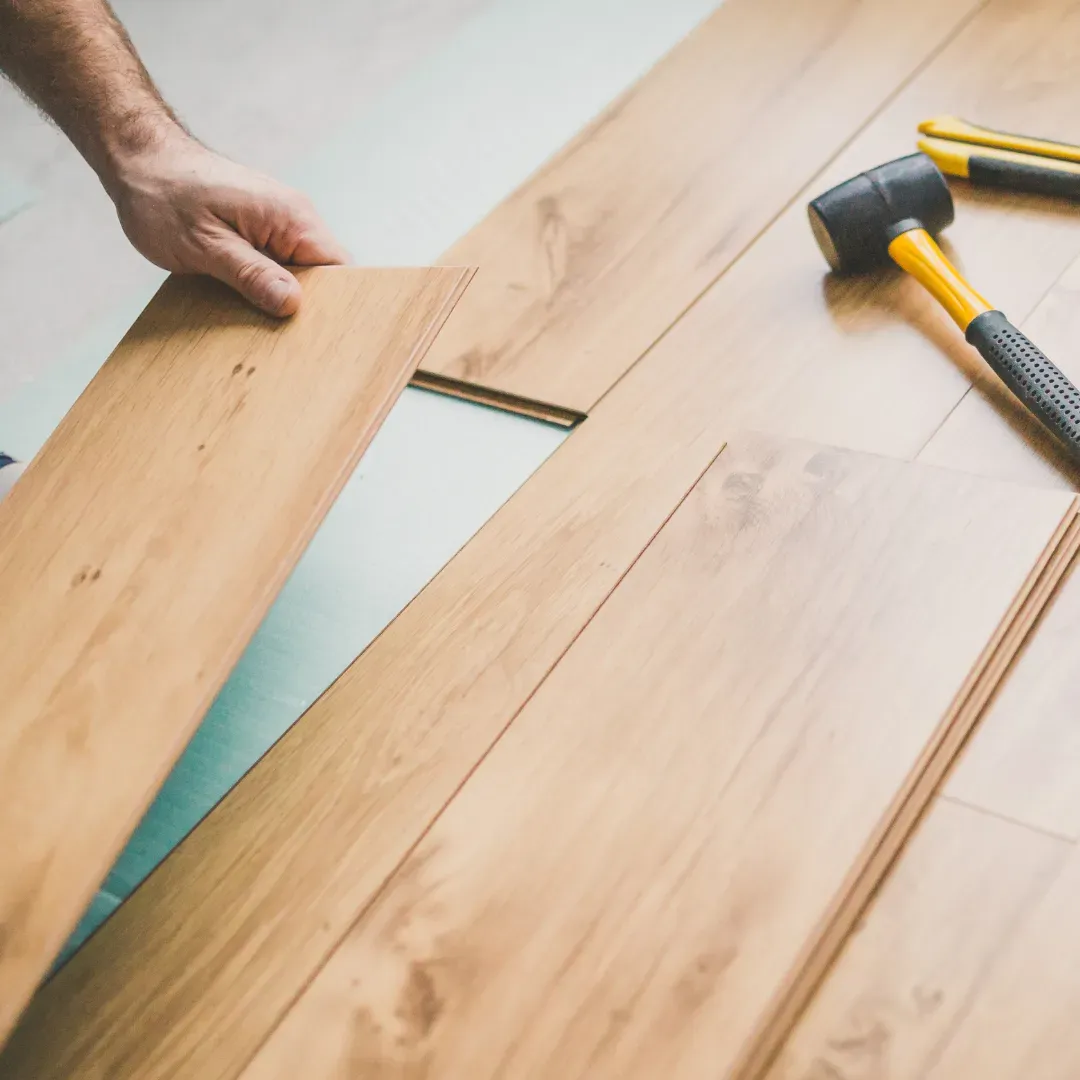 LVP floor repair and patchwork.