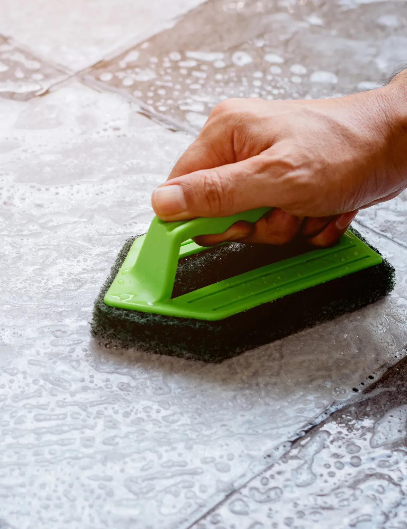 Deep tile cleaning service by BLAS.