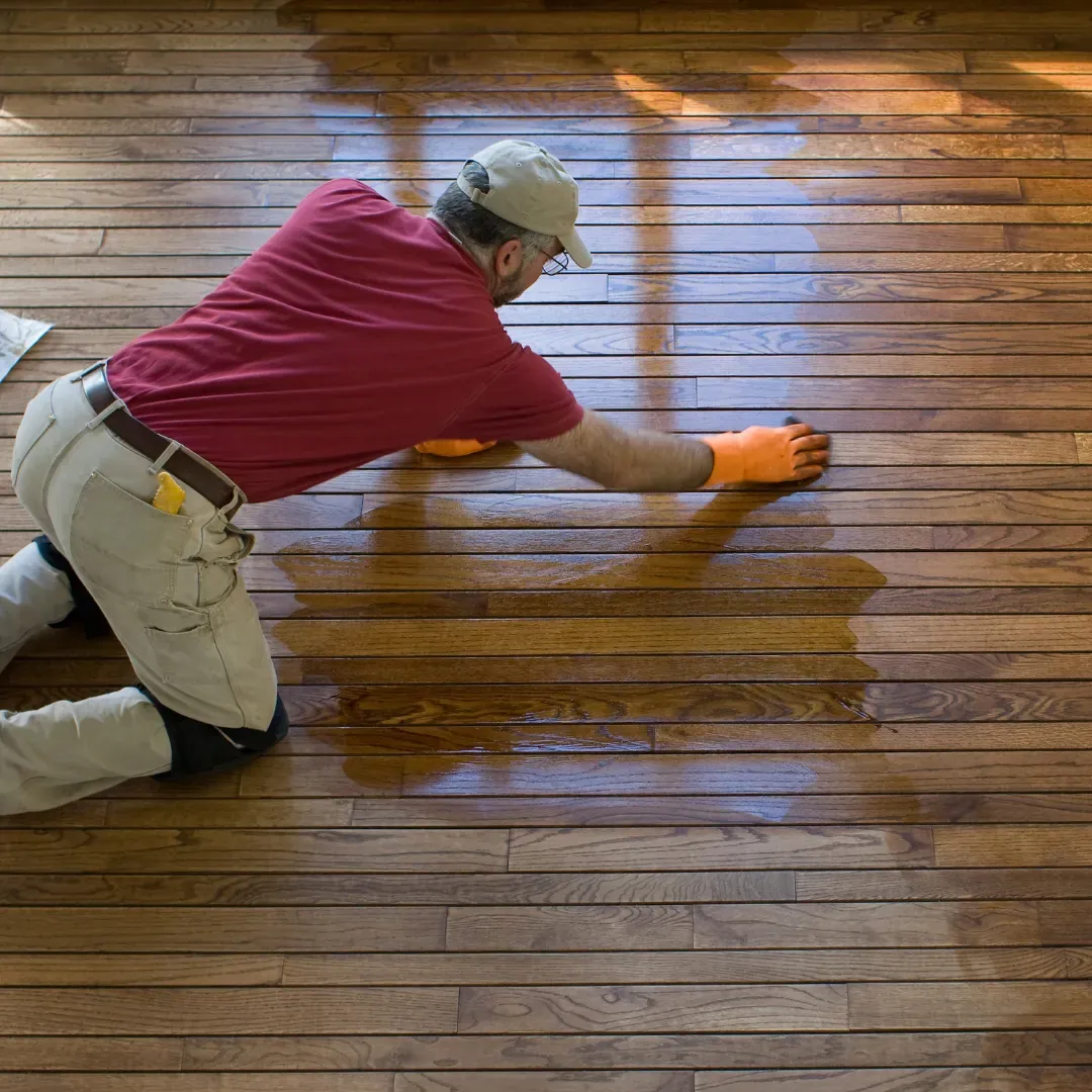 Hardwood floor refinishing service in Denver, Colorado
